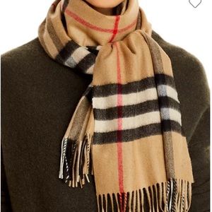 Burberry Classic Check Cashmere Scarf
